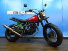 TW225 オーバーレーシングマフラー装着 キャンディレッド外装