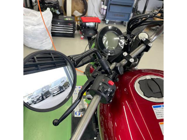 純正グリップヒーターの取外しです。