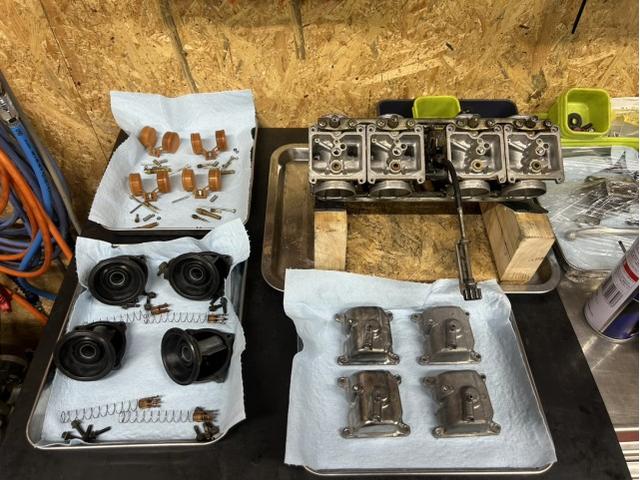 キャブレター オーバーホール 清掃 調整 同調