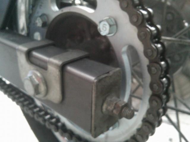 ドライブチェーン、スプロケット清掃後