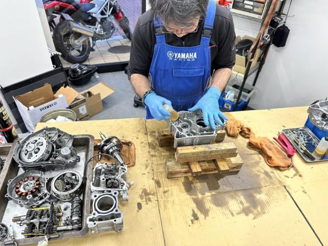 タイヤマハのXSR155にインドネシアのBRT(Bintang Raacing Team)製206ccキットを組み込み