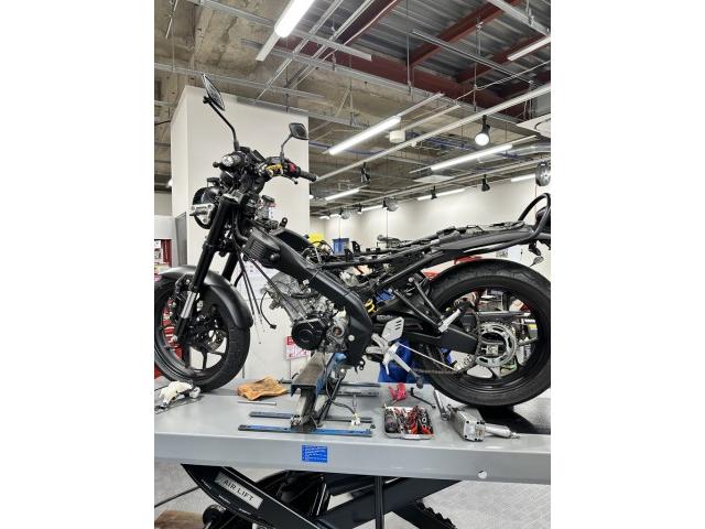 タイヤマハのXSR155にインドネシアのBRT(Bintang Raacing Team)製206ccキットを組み込み
