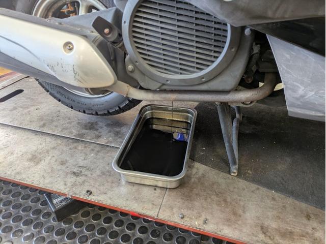 通勤仕様のスクーター。定期オイル交換しました