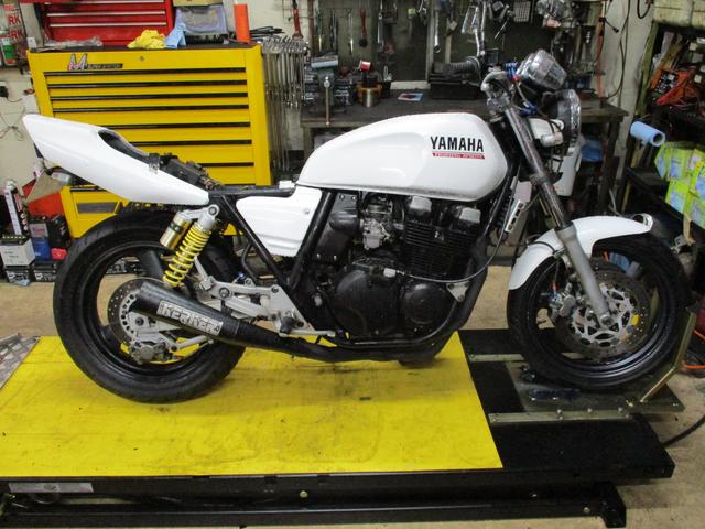 XJR400 KERKERﾏﾌﾗｰ取付 修理 オイル交換 杉並区 練馬区 武蔵野市（Ｂー