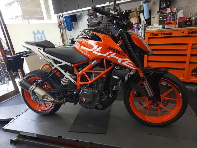 KTM 390DUKE クラッシュバー取付｜バイクの整備・メンテナンス・修理 