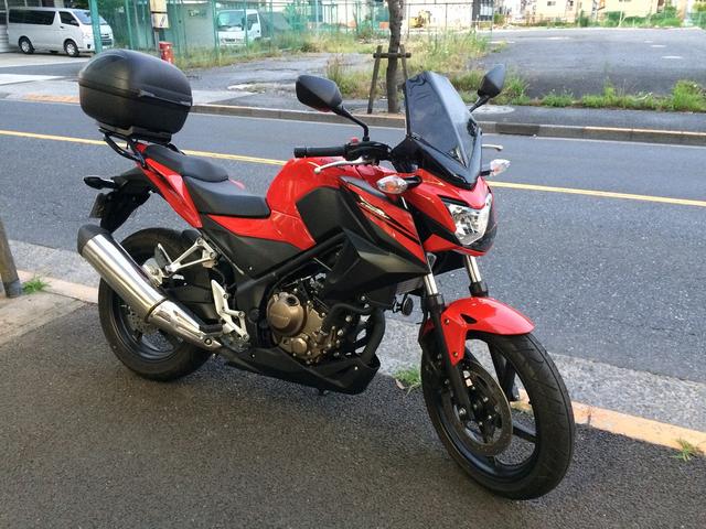 ＣＢ２５０Ｆ ＥＴＣ、スクリーン、リヤキャリア/ボックス取付｜バイク