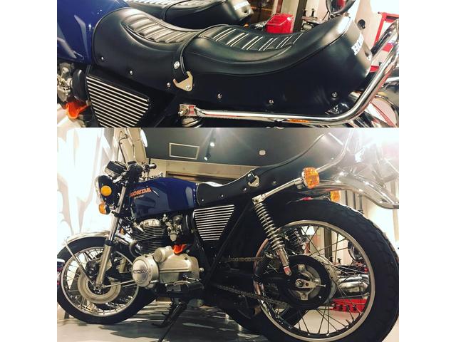 絶版車のメンテナンス】CB400F（ヨンフォア）タックロールシートへ交換