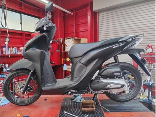 Dio110(JK03)は500km最初のオイル交換です😊