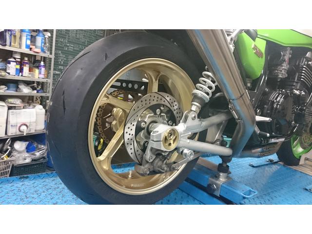 ZRX1100 鍛造ホイール、フローティングローター装着☆（モト