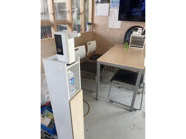 バイク屋店内消毒