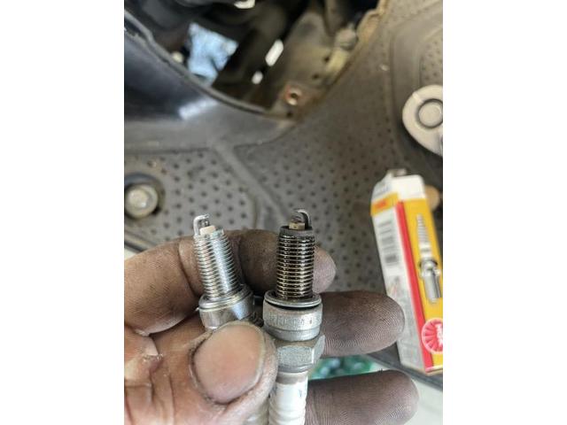 バイク点火プラグ交換