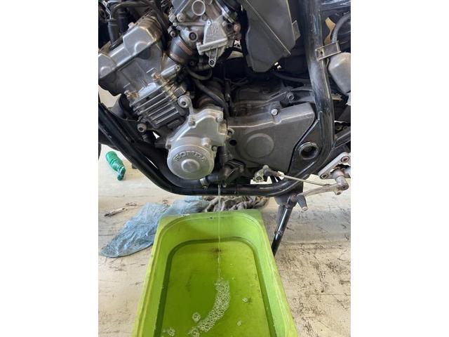 バイククーラント交換