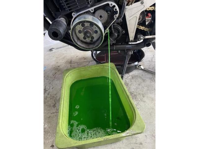 カワサキ ZRX400 クーラント交換