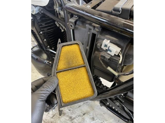 カワサキ 250TR BJ250F エアフィルター点検