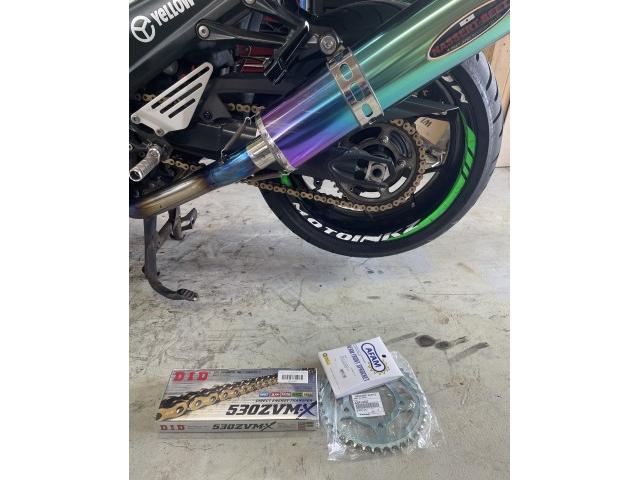 カワサキ ZZR1400 ZXT40A チェーン交換