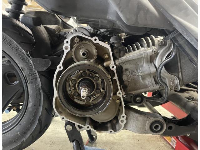 スズキ アドレスV125S CF4MA ステーター ダイナモ交換 エンジンオイル交換 バッテリー補充電
