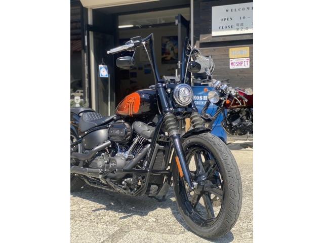 FXBBS ストリートボブ114 ハンドル ウインカー カスタム 般若バー チゼルハンドル ケラーマン ナノウインカー