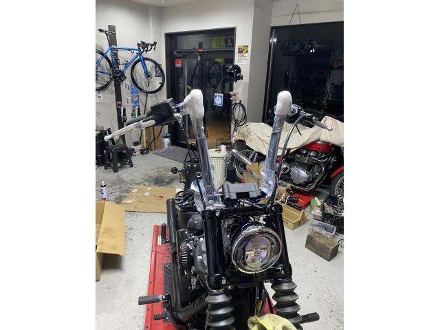 FXBBS ストリートボブ114 ハンドル ウインカー カスタム 般若バー チゼルハンドル ケラーマン ナノウインカー