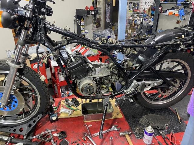 RZ250レストア作業 分解工程