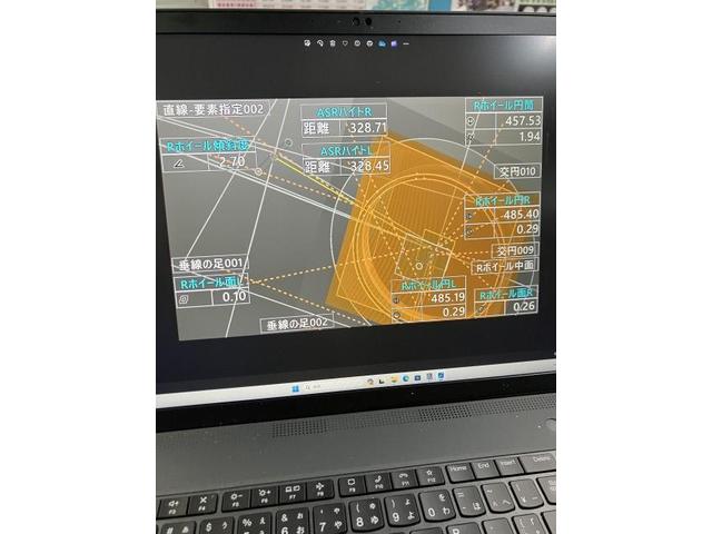 保険会社にも測定結果を提示して無事修理完了♪
