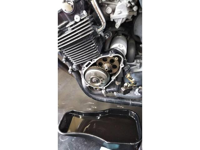 CB400スーパーフォア VTECⅢ クランクケースカバー 破損 修理 NC39 福岡市 城南区  南区｜バイクの整備・メンテナンス・修理なら【グーバイク】