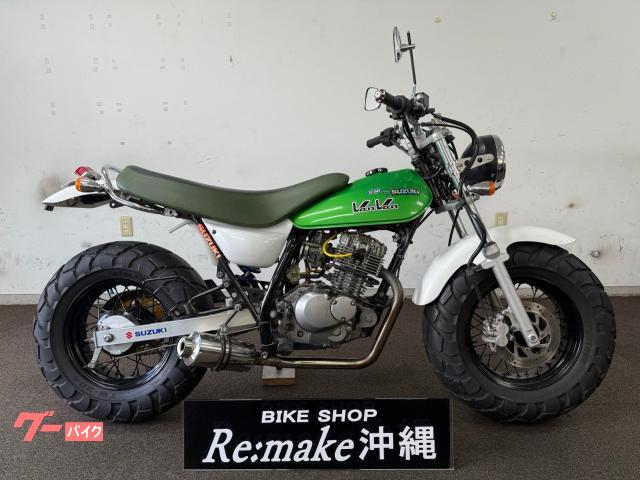 スズキ バンバン２００　ＮＨ４１Ａ　２００２年モデル　社外マフラー　フェアウェイグリーンメタリック