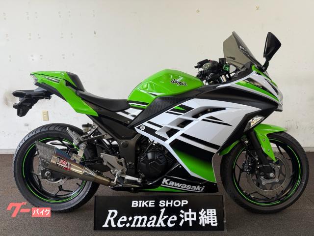 カワサキ Ｎｉｎｊａ　２５０　ＥＸ２５０Ｌ　２０１５年モデル　ヨシムラマフラー　バーエンド　レバー　スモークスクリーン　ライムグリーン物件画像