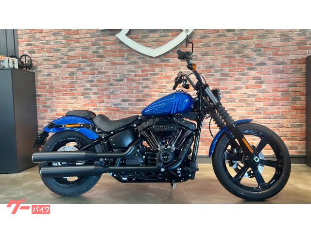 ＨＡＲＬＥＹ−ＤＡＶＩＤＳＯＮ ＦＸＢＢＳ　ソフテイルストリートボブ１１４　ＡＢＳ　デジタルメーター　エイプハンガーハンドルバー