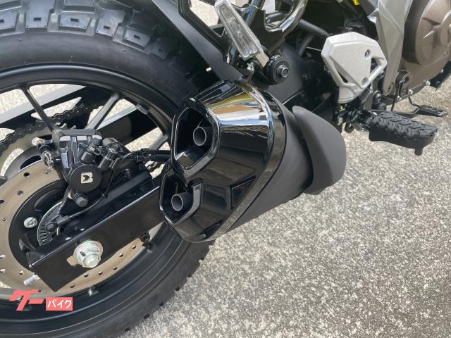 マフラーは艶の違いで引き締まった見た目 マフラーは艶の違いで引き締まった見た目
