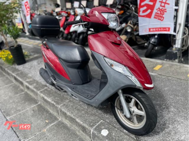 スズキ アドレス１２５　サイドスタンド　リヤボックス物件画像