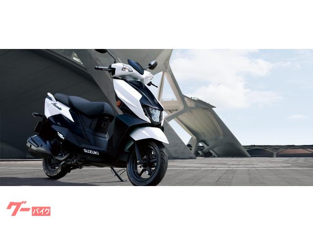 スズキ アヴェニス１２５　サイドスタンド　ダンロップ製タイヤ　ディスクブレーキ物件画像