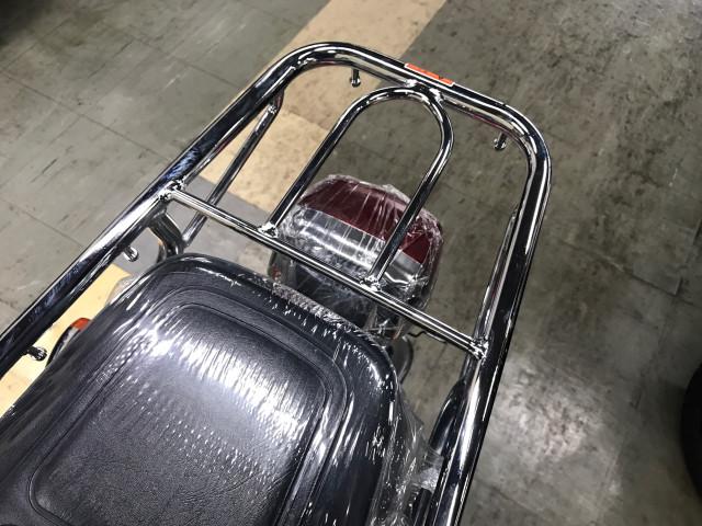 *リヤキャリア標準装備で荷物も楽々(別途オプションでボックスやカゴなども取付可能) *リヤキャリア標準装備で荷物も楽々(別途オプションでボックスやカゴなども取付可能)