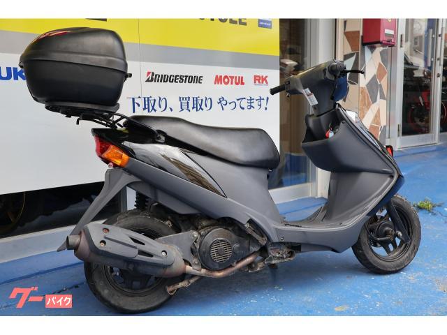 早い者勝ち値下げしました❗️アドレスV125g 後期 スズキ アドレスV125G ブラックアーバンマフラー リヤボックス