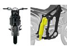 ＫＹＢ製のフルアジャスタブル倒立フロントフォークとフルアジャスタブルリヤサスペンションを装備