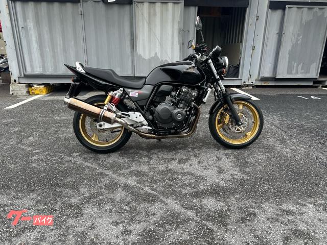 ホンダ　ＣＢ４００Ｓｕｐｅｒ　Ｆｏｕｒ　ＶＴＥＣ　Ｒｅｖｏ　グラファイトブラック　２０１１年度モデル　無限スリップオンマフラー　スペアキー