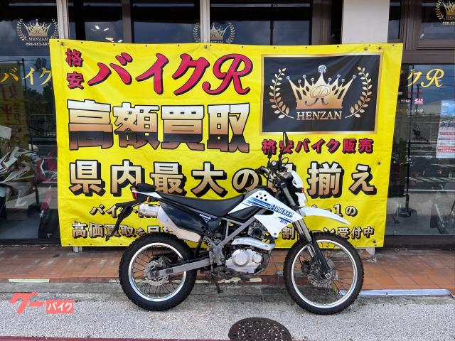 カワサキ Ｄトラッカー１２５　ＬＸ１２５Ｄ　２０１１年モデル　ＫＬＸホイール　社外レバー　ハンドルブレス