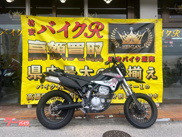 カワサキ Ｄトラッカー　ＬＸ２５０Ｖ型　２００８年モデル　社外デカール　アクスルスライダー　フェンダーレス　ＬＥＤウィンカー物件画像