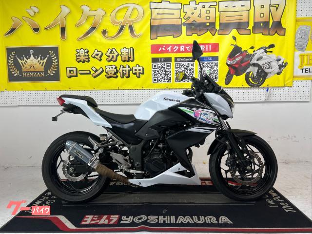 カワサキ Ｚ２５０　ＥＲ２５０Ｃ型　２０１４年モデル　社外スクリーン　社外レバー