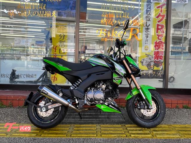 カワサキ Ｚ１２５ＰＲＯ　２０１６年　社外レバー　社外マフラー　ハンドルブレース