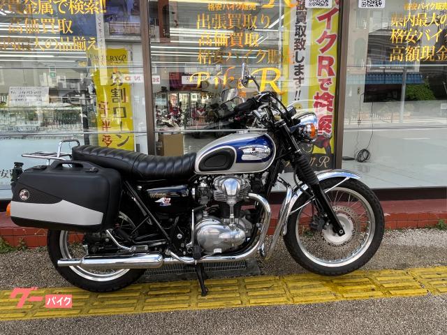 カワサキ　Ｗ６５０　１９９９年モデル　社外パニアケース＆キャリア