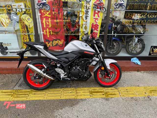 ヤマハ　ＭＴ−０３（３２０ｃｃ）２０１９年モデル　ＲＨ１３Ｊ型　エンジンガード　サンセイレーシングマフラー　グリップヒーター　リアスライダ