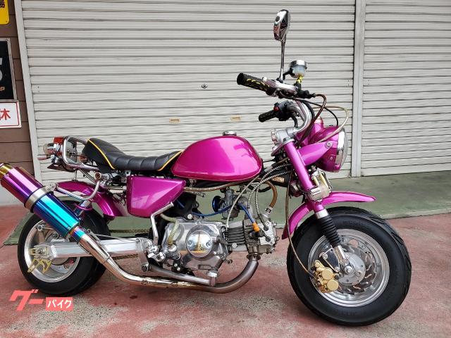 ラ*タ様 ホンダ モンキー中古 タケガワ Fディスク キャリパー Rサス青 Bマ ホンダ モンキー ローダウン 太足 ボアアップ ディスクブレーキ｜岡本