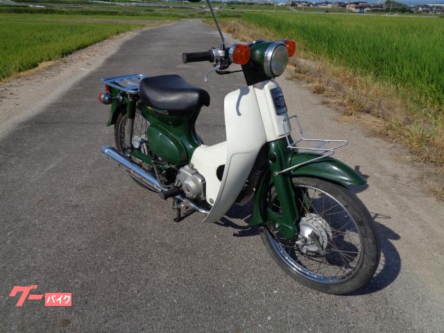 低走行　ホンダスーパーカブ50 キャブ車3速ロータリー ホンダ スーパーカブC50 キャブ 3速遠心ロータリー 緑｜オート