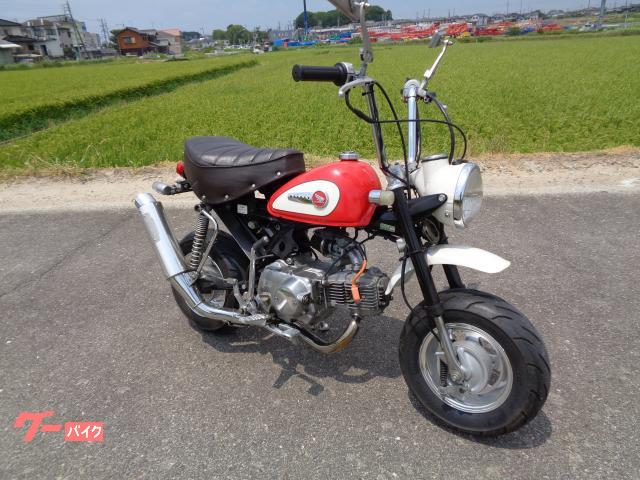 ホンダ モンキー 赤／白 ボアアップ ダウンマフラ アルミホイール 他社