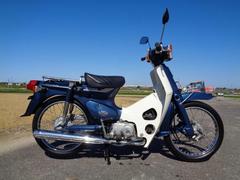 ホンダ　スーパーカブ５０カスタム　４速ロータリー　セル付き　紺メタ