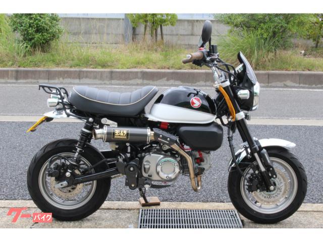 モンキー１２５　ヨシムラマフラー　ＲＰＭ　Ｄｏｕｂｌｅ　Ｒリアサス　武川イグニッションコイル　ＯＵＴＥＸステムスタビライザー