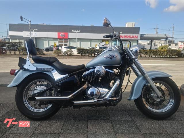 バルカン400クラシック 1997年式 ドラッグパイプマフラー SUエアクリーナー ウィンカー ステップボード 純正バックレスト