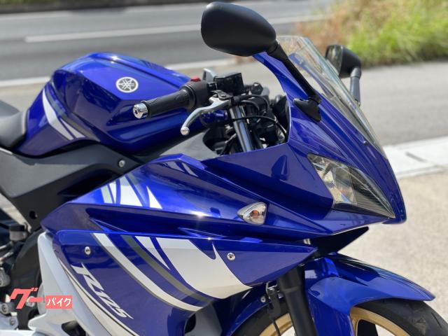 ヤマハ ＹＺＦ－Ｒ１２５ アクラポマフラー装着 ブルー／ホワイト