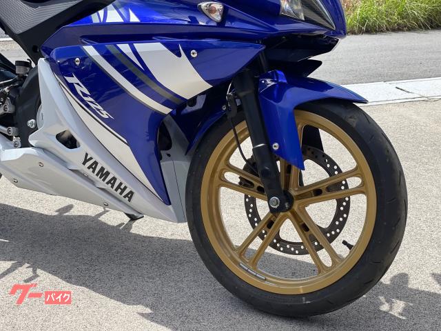 ヤマハ ＹＺＦ－Ｒ１２５ アクラポマフラー装着 ブルー／ホワイト