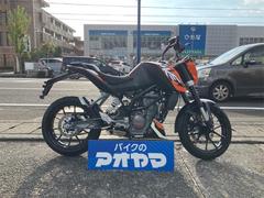 ＫＴＭ　２００デュークエンジンガード・ヘルメットホルダー装備